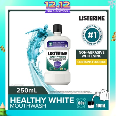 LISTERINE Listerine Healthy White Multi-Action Mouthwash Natural Lemon & Salt 250ml