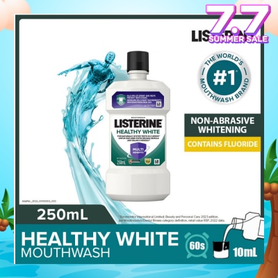 LISTERINE Listerine Healthy White Multi-Action Mouthwash Natural Lemon & Salt 250ml