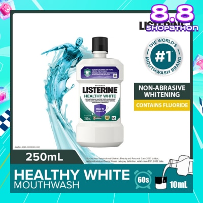 LISTERINE Listerine Healthy White Multi-Action Mouthwash Natural Lemon & Salt 250ml