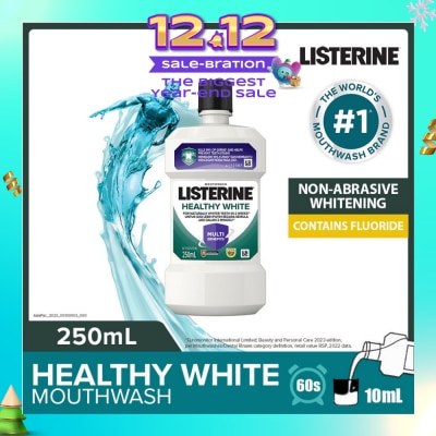 LISTERINE Listerine Healthy White Multi-Action Mouthwash Natural Lemon & Salt 250ml