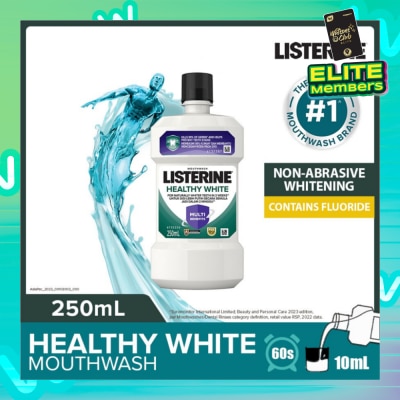 LISTERINE Listerine Healthy White Multi-Action Mouthwash Natural Lemon & Salt 250ml