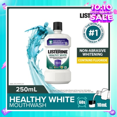 LISTERINE Listerine Healthy White Multi-Action Mouthwash Natural Lemon & Salt 250ml
