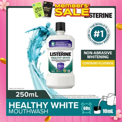 LISTERINE Listerine Healthy White Multi-Action Mouthwash Natural Lemon & Salt 250ml