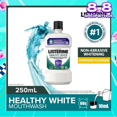 LISTERINE Listerine Healthy White Multi-Action Mouthwash Natural Lemon & Salt 250ml