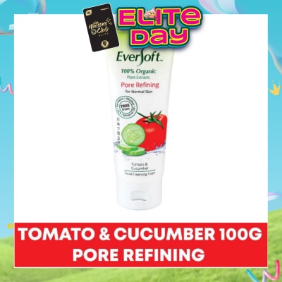 EVERSOFT - Organic Tomato & Cucumber Facial Cleanser 100g