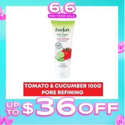 EVERSOFT - Organic Tomato & Cucumber Facial Cleanser 100g