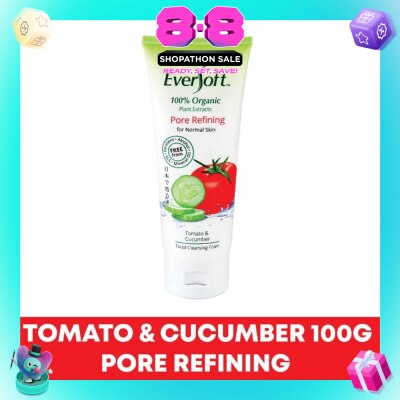 EVERSOFT - Organic Tomato & Cucumber Facial Cleanser 100g