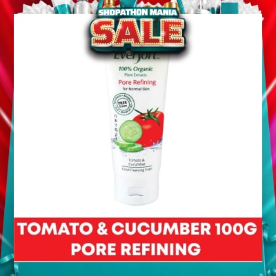 EVERSOFT - Organic Tomato & Cucumber Facial Cleanser 100g