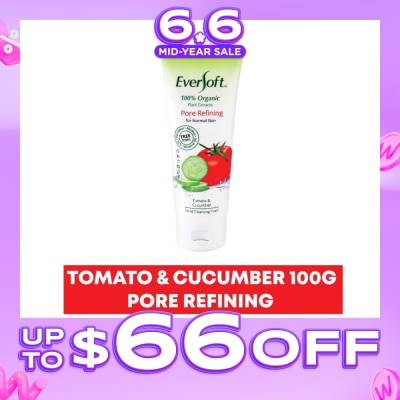 EVERSOFT - Organic Tomato & Cucumber Facial Cleanser 100g