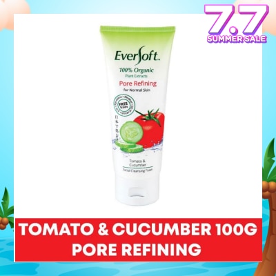 EVERSOFT Organic Tomato & Cucumber Facial Cleanser 100g