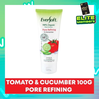 EVERSOFT Organic Tomato & Cucumber Facial Cleanser 100g