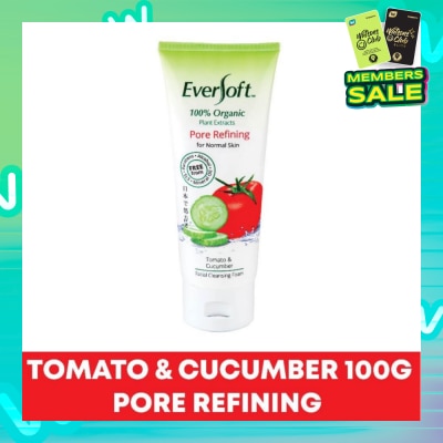 EVERSOFT Organic Tomato & Cucumber Facial Cleanser 100g
