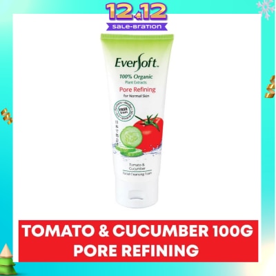 EVERSOFT Organic Tomato & Cucumber Facial Cleanser 100g