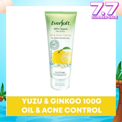 EVERSOFT Organic Yuzu & Ginkgo Facial Cleanser 100g