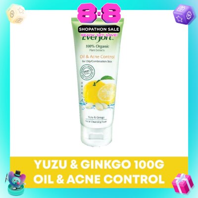 EVERSOFT - Organic Yuzu & Ginkgo Facial Cleanser 100g