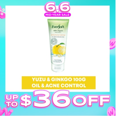 EVERSOFT - Organic Yuzu & Ginkgo Facial Cleanser 100g
