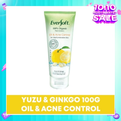 EVERSOFT Organic Yuzu & Ginkgo Facial Cleanser 100g