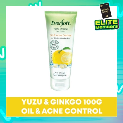 EVERSOFT Organic Yuzu & Ginkgo Facial Cleanser 100g