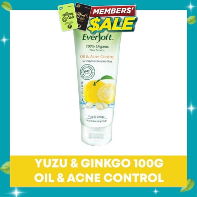EVERSOFT Organic Yuzu & Ginkgo Facial Cleanser 100g image