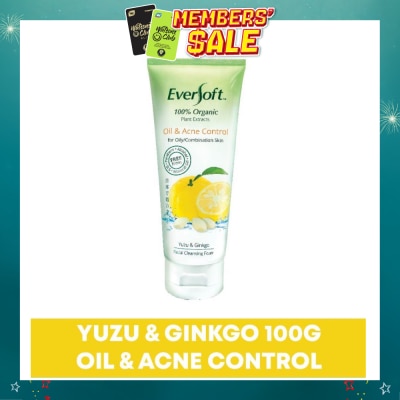 EVERSOFT - Organic Yuzu & Ginkgo Facial Cleanser 100g