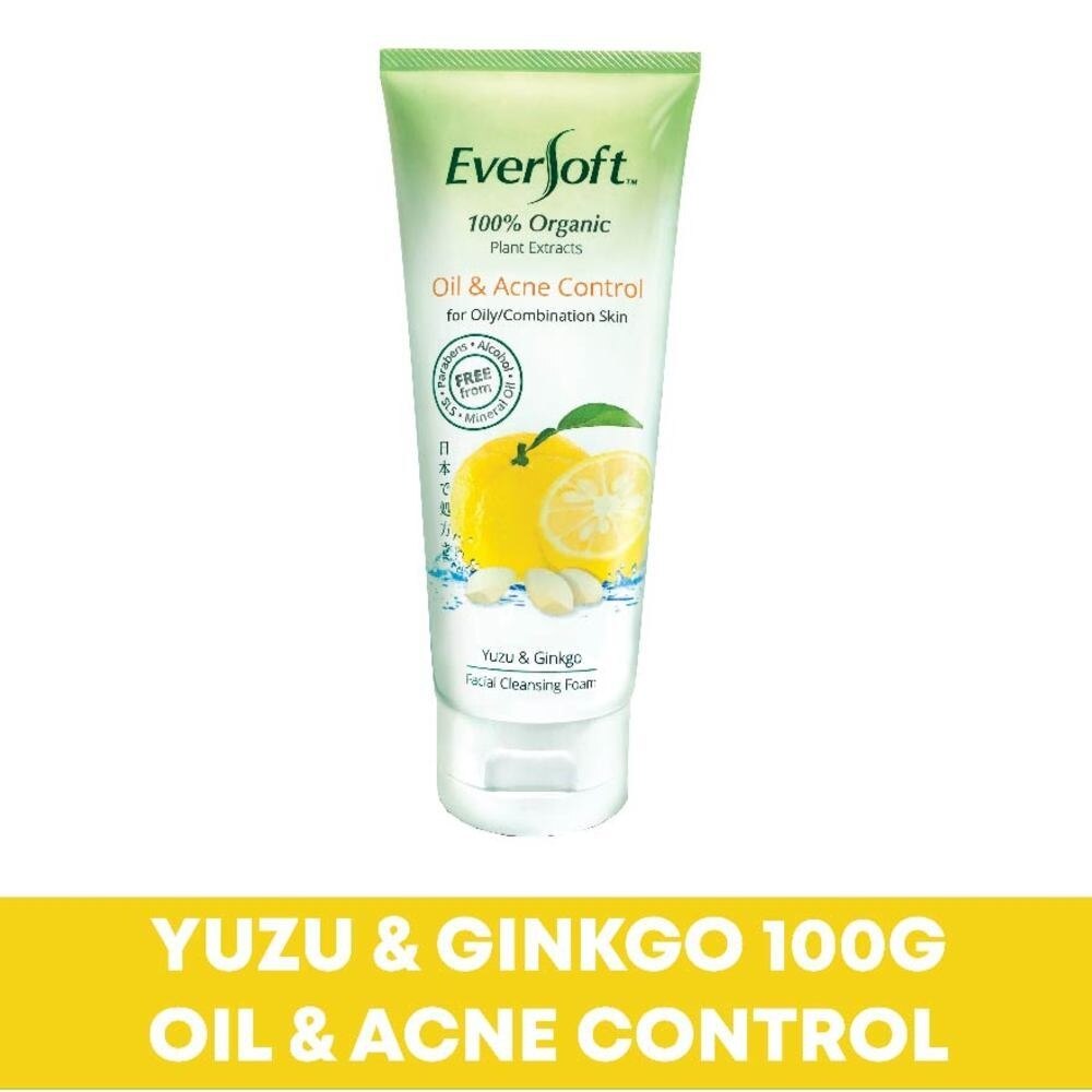 EVERSOFT Organic Yuzu & Ginkgo Facial Cleanser 100g | Face