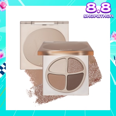 JOOCYEE Mini Quad Eyeshadow F10 Apricot Nude 1s