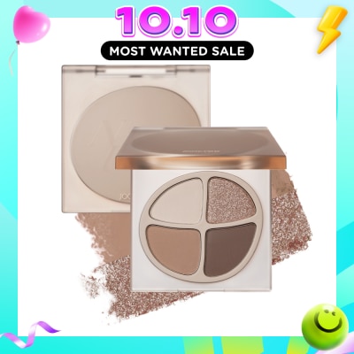 JOOCYEE Mini Quad Eyeshadow F10 Apricot Nude 1s (Expiry: Mar`2027) image