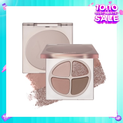 JOOCYEE Mini Quad Eyeshadow F012 Peach Nude 1s