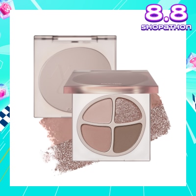 JOOCYEE Mini Quad Eyeshadow F012 Peach Nude 1s