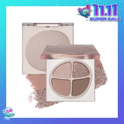 JOOCYEE Mini Quad Eyeshadow F012 Peach Nude 1s
