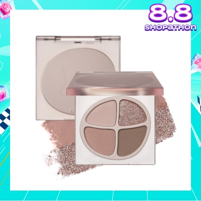 JOOCYEE Mini Quad Eyeshadow F012 Peach Nude 1s