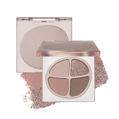 JOOCYEE Mini Quad Eyeshadow F012 Peach Nude 1s