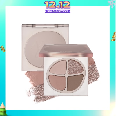 JOOCYEE Mini Quad Eyeshadow F012 Peach Nude 1s