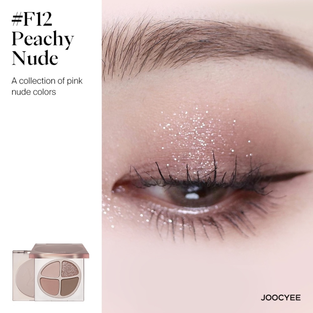 Mini Quad Eyeshadow F012 Peach Nude 1s