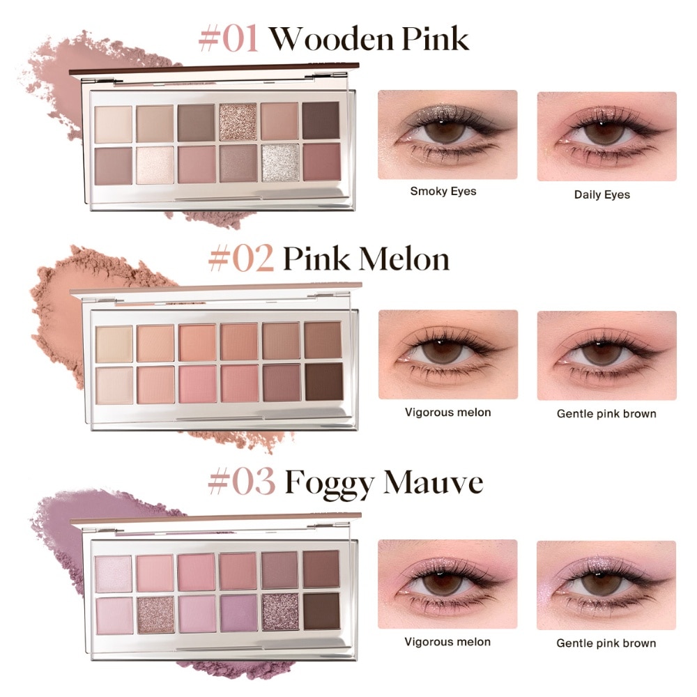 13 Shades Eyeshadow Palette 01 Wooden Pink 1s