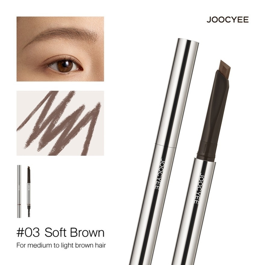 Hexagonal Eyebrow Pencil 03 Soft Brown 1s