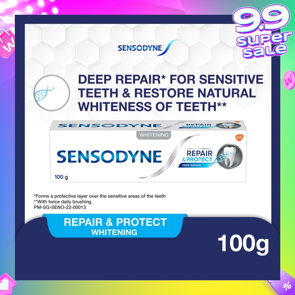 Sensitive Teeth Oral Care Toothpaste Deep Repair & Protect Whitening (Dental Sensitivity Relief) 100g