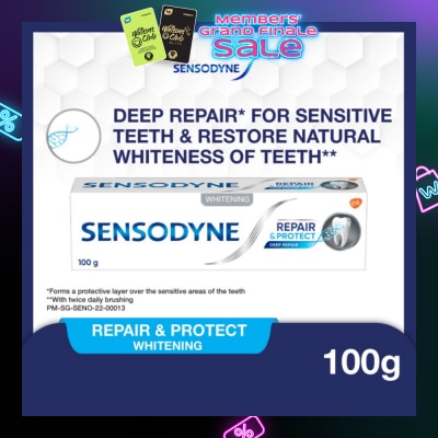 SENSODYNE Sensitive Teeth Oral Care Toothpaste Deep Repair & Protect Whitening (Dental Sensitivity Relief) 100g