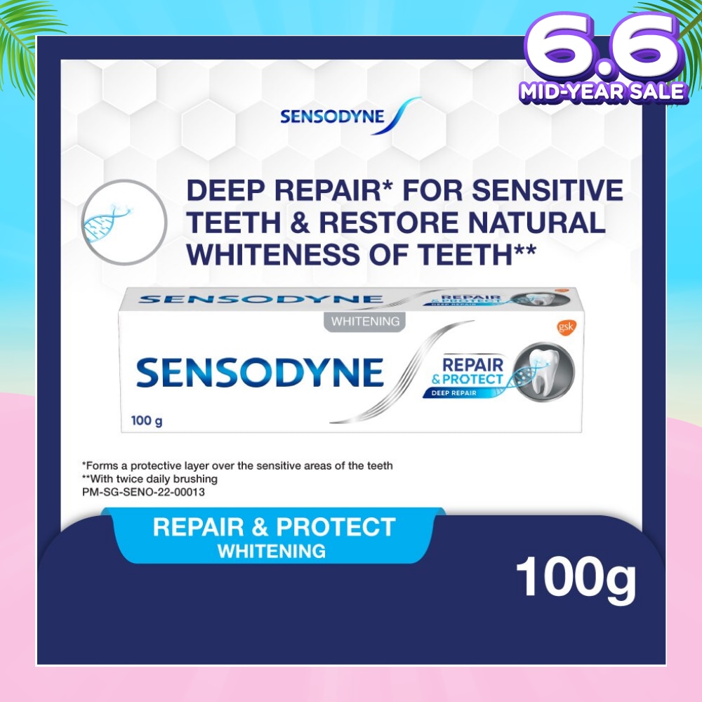 Sensitive Teeth Oral Care Toothpaste Deep Repair & Protect Whitening (Dental Sensitivity Relief) 100g
