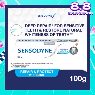 SENSODYNE Sensitive Teeth Oral Care Toothpaste Deep Repair & Protect Whitening (Dental Sensitivity Relief) 100g