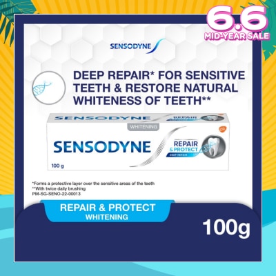 SENSODYNE Sensitive Teeth Oral Care Toothpaste Deep Repair & Protect Whitening (Dental Sensitivity Relief) 100g