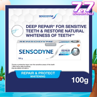 SENSODYNE Sensitive Teeth Oral Care Toothpaste Deep Repair & Protect Whitening (Dental Sensitivity Relief) 100g