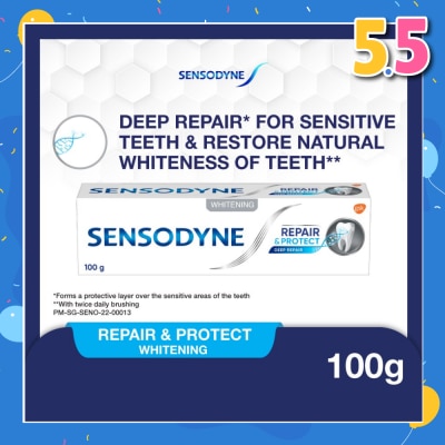 SENSODYNE Sensitive Teeth Oral Care Toothpaste Deep Repair & Protect Whitening (Dental Sensitivity Relief) 100g