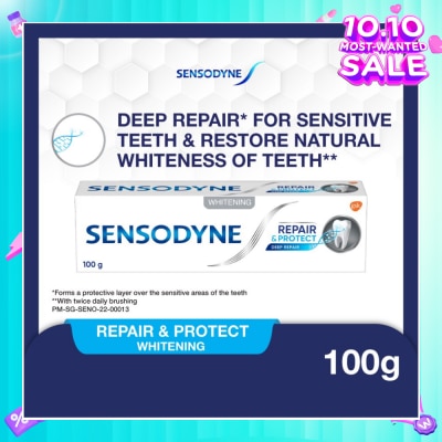 SENSODYNE Sensitive Teeth Oral Care Toothpaste Deep Repair & Protect Whitening (Dental Sensitivity Relief) 100g