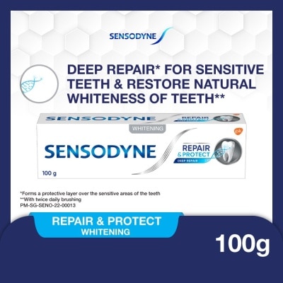 SENSODYNE Sensitive Teeth Oral Care Toothpaste Deep Repair & Protect Whitening (Dental Sensitivity Relief) 100g