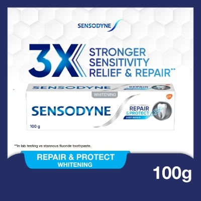 SENSODYNE - Sensitive Teeth Oral Care Toothpaste Deep Repair & Protect Whitening (Dental Sensitivity Relief) 100g image