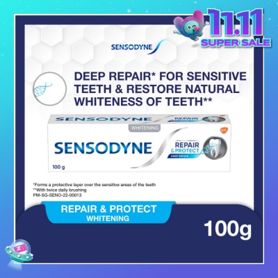 SENSODYNE Sensitive Teeth Oral Care Toothpaste Deep Repair & Protect Whitening (Dental Sensitivity Relief) 100g