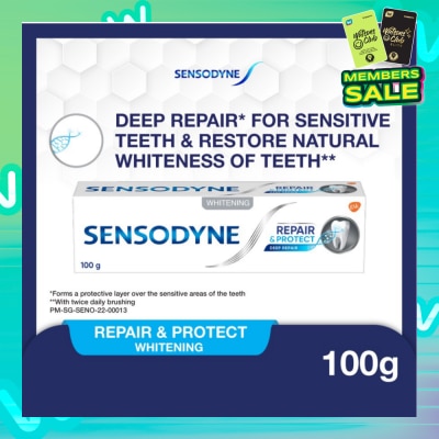 SENSODYNE Sensitive Teeth Oral Care Toothpaste Deep Repair & Protect Whitening (Dental Sensitivity Relief) 100g