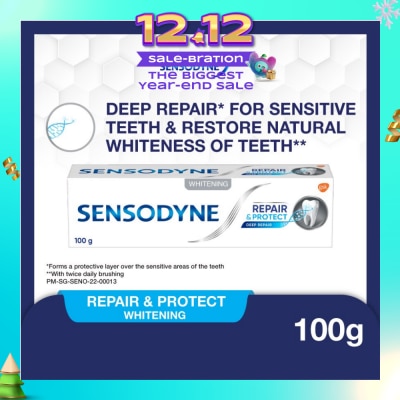 SENSODYNE Sensitive Teeth Oral Care Toothpaste Deep Repair & Protect Whitening (Dental Sensitivity Relief) 100g