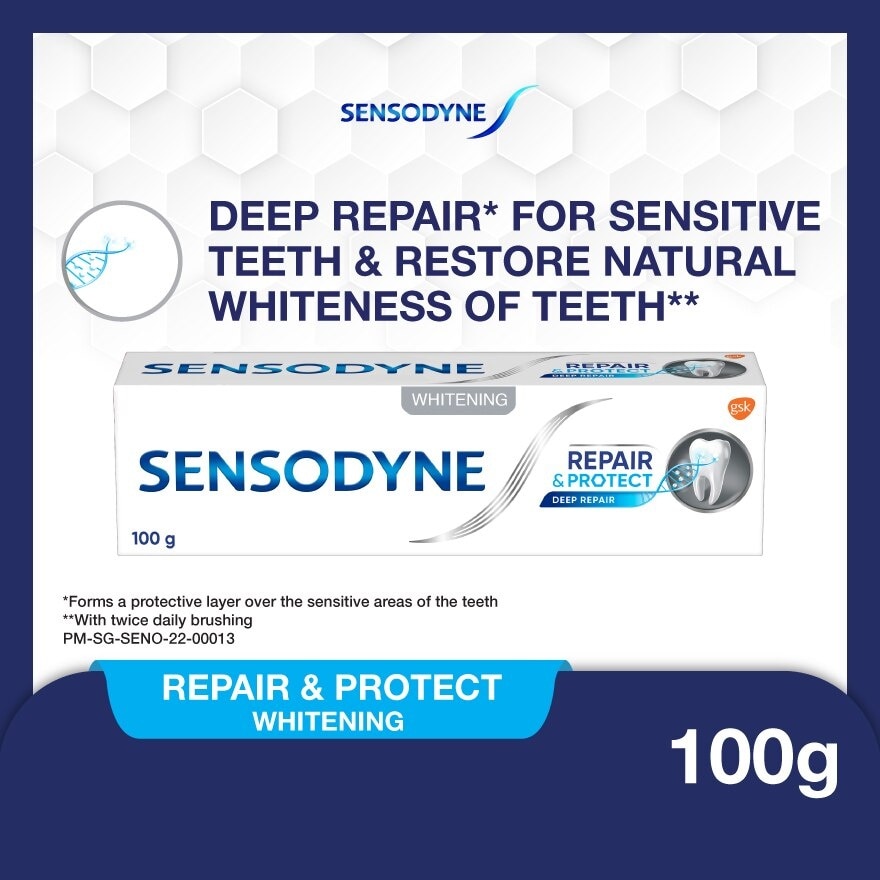 Sensitive Teeth Oral Care Toothpaste Deep Repair & Protect Whitening (Dental Sensitivity Relief) 100g